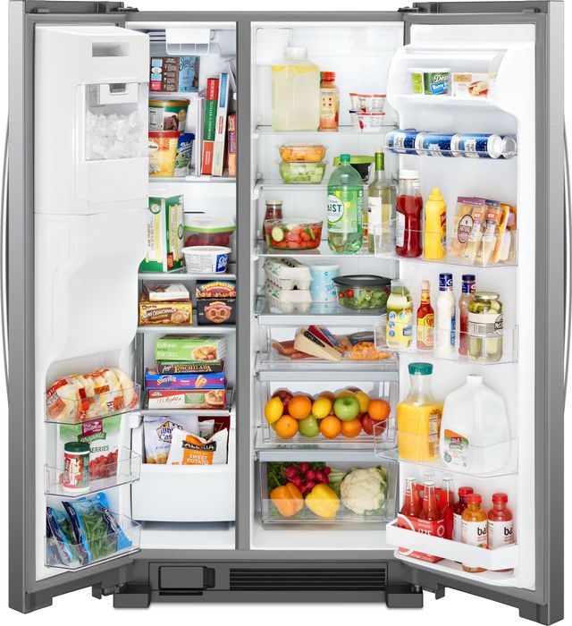 Whirlpool® 36 in. 24.5 Cu. Ft. Fingerprint Resistant Stainless Steel Side-by-Side Refrigerator-2