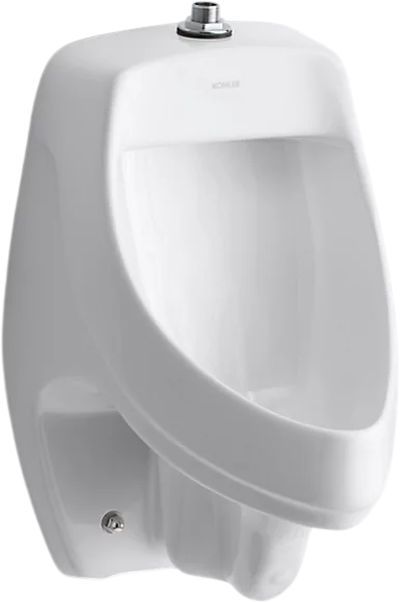 KOHLER® Dexter™ White Siphon-Jet 0.5 or 1.0 Gpf Urinal with Top Spud-0
