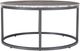 Jofran Inc. Wynn Beige Marble Round Cocktail Table with Gunmetal Base-1