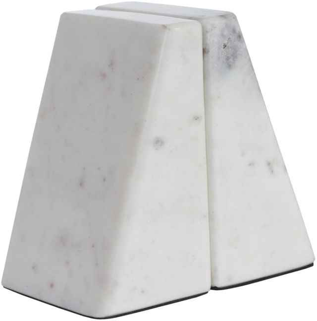Renwil® Carvella 2-Piece White Bookend Set-0