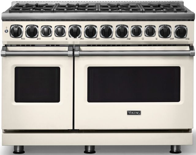 Viking® 7 Series 48'' Pure White Sealed Burner Pro Style Dual Fuel Range-0