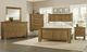Vaughan-Bassett Collaboration Casual Oak Queen Poster Bed-3