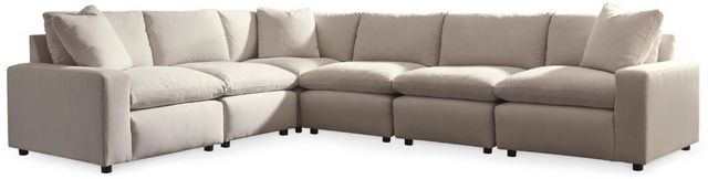 Signature Design by Ashley Savesto 6 Piece Ivory Sectional Farnham s Furniture Galleries Casper Wyoming
