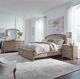 Liberty Furniture Avalon 4-Piece Burnished Beige King Upholstered Bedroom Set  -1