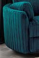 Furniture of America® Belper Dark Teal Power Glider Recliner with Swivel-2