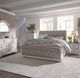 Liberty Furniture Magnolia Manor 5-Piece Antique White/Gray/Weathered Bark King Sleigh Bedroom Set-1