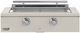 Caliber™ Rockwell Social 2-Burner Antique White Built-In Natural Gas Grill with Polished Chrome Hardware-0
