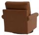 Bassett® Furniture Customizable Benchmade Premier Leather Roll Arm Swivel Chair-3