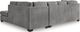 Signature Design by Ashley® Marelton 2-Piece Gray Right-Arm Facing Sofa Sleeper Sectional and Chaise-2