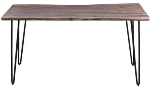 Jofran Inc. Nature's Edge Slate 60" Dining Table with Black Base-2
