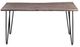 Jofran Inc. Nature's Edge Slate 60" Dining Table with Black Base-2