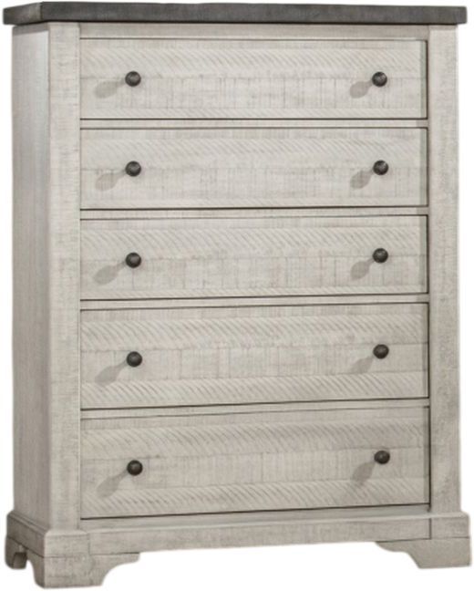New Classic® Home Furnishings Augusta Rustic White Chest-0