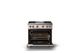 Viking® 5 Series 36" Blush Pro Style Gas (NG) Range with Brushed Brass Trim-1