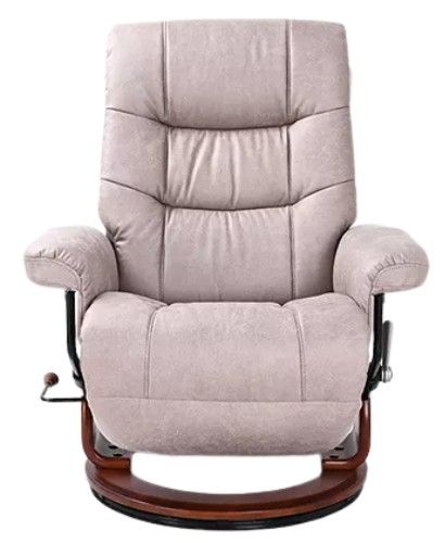 BenchMaster Valencia II Light Gray Manual Flip-Up Footrest Recliner-1