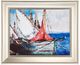 A & B Home 4-Piece Boating Scenes Framed Wall Art Set-1