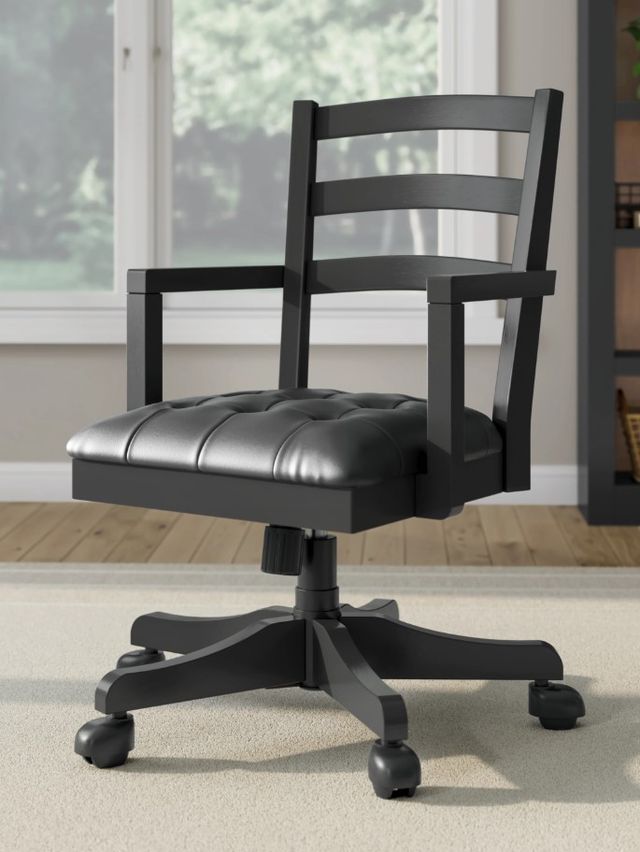 Signature Design by Ashley® Wildenauer Black Swivel Office Chair-1
