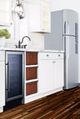 Summit® Black 18'' Dual-Zone Left Hinged Built-In Wine Cellar-3