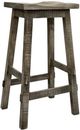 Vintage Furniture 30" Tall Curved Seat Bar Stool-0