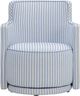 TOV Furniture Passe Blue Stripes Swivel Accent Chair-3