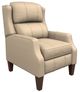 Best® Home Furnishings Customizable Pauley Leather High Leg Recliner with Dark Walnut Legs-0