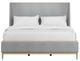 A.R.T. Furniture® Loft Gray/Natural Maple Queen Upholstered Panel Bed-1