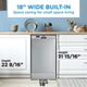 Danby® 18" Stainless Steel Built In Dishwasher-2