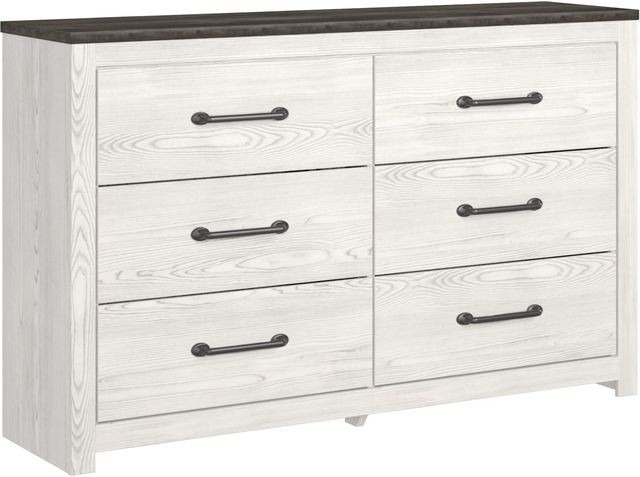 Signature Design by Ashley® Gerridan 4-Piece Gray/White Queen Panel Bed Set-2