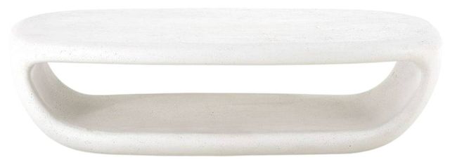 Uttermost® Leyton Warm White Concrete Indoor-Outdoor Coffee Table-3