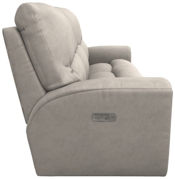 La-Z-Boy® Cassian Oyster Power Reclining Sofa with Headrest and Lumbar-3