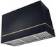 AGA Loge 48" Gloss Black Wall Mounted Range Hood with Antique Brass Trim-0