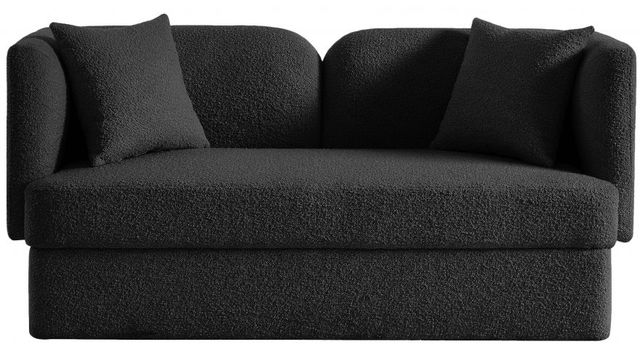 Meridian Furniture Marcel Black Loveseat-1