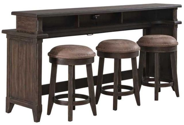 Liberty Furniture Paradise Valley 4-Piece Saddle Brown/Tobacco Dining Set-0