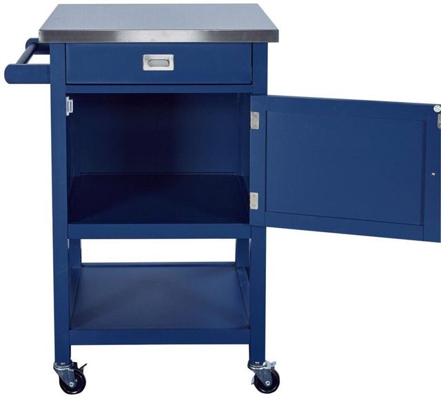 Linon Sydney Navy Apartment Cart-3