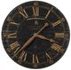Uttermost® Bond Street Black 18" Wall Clock-0