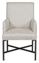 Vanguard® Glendale Black Metal Arm Chair-1