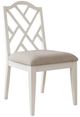 Liberty Furniture Chesapeake Charm White Lattice Back Side Chair-0