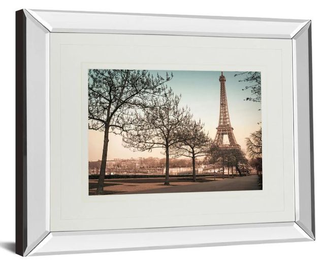 Classy Art Remembering Paris by Assaf Frank Clear Mirror Framed Wall Art-1