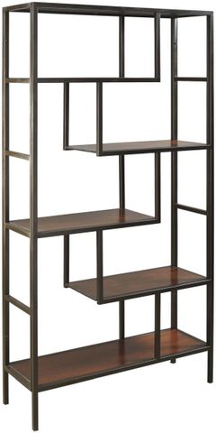 Signature Design by Ashley® Frankwell Black/Brown Bookcase