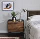 ACME Furniture Jiranty Walnut Accent Table with Black Frame-1