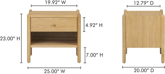Moe's Home Collection Billy Natural Nightstand -3