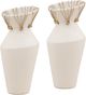 Dovetail Furniture Tavi 2-Piece White Vase Set-0