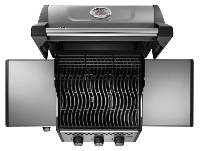 Napoleon Freestyle™ 365 Graphite Gray Propane Gas Freestanding Liquid Propane Grill with Side Burner-2