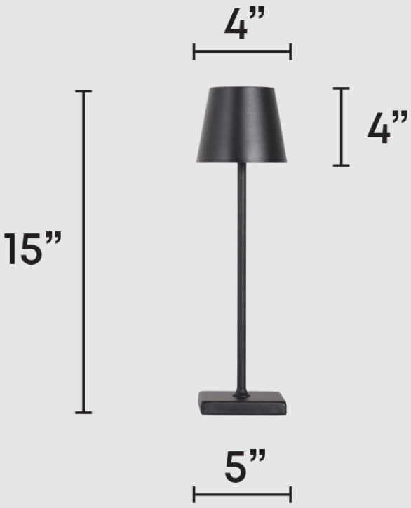 Classy Living 2-Piece Eclipse Aura I Matte Black Accent Lamp Set-1