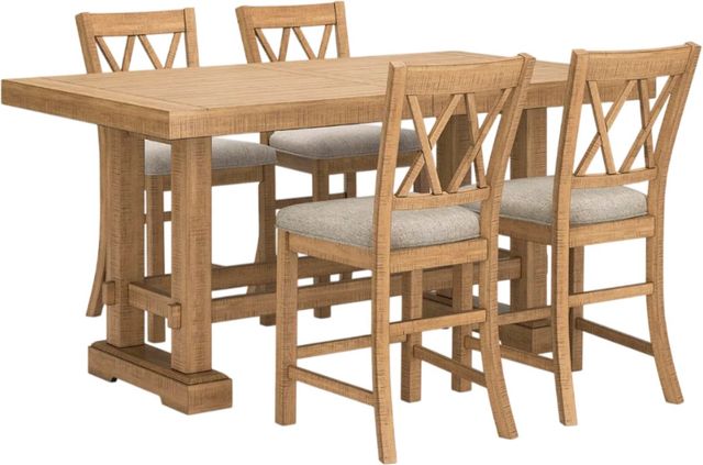 Signature Design by Ashley® Havonplane 5-Piece Brown Counter Height Dining Set-0