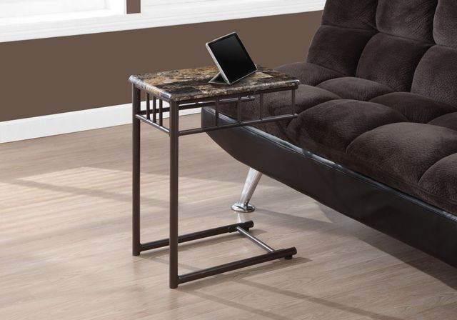 Monarch Specialties Inc. Cappuccino Bronze Accent Table-1
