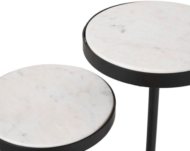 Renwil® Ambra Natural Side Table with Matte Black Base-4