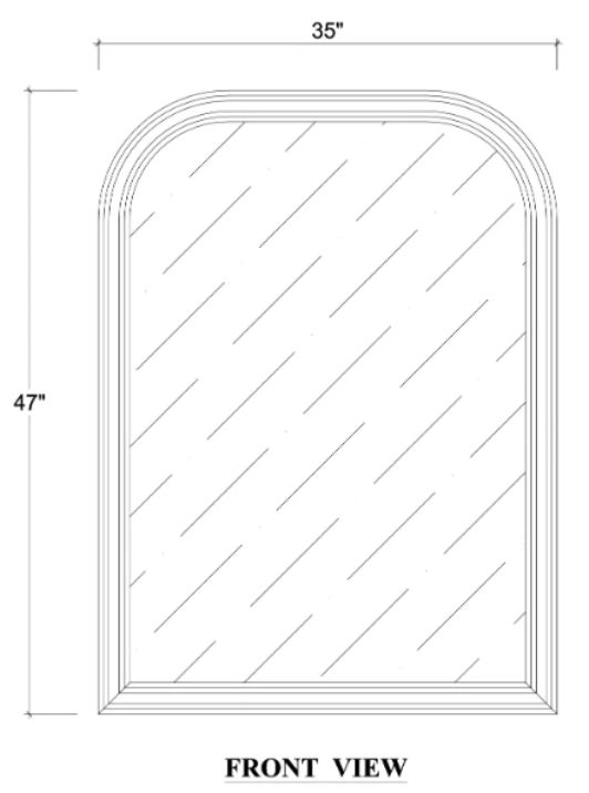 Bramble Customizable Lexington Rounded Mirror-1