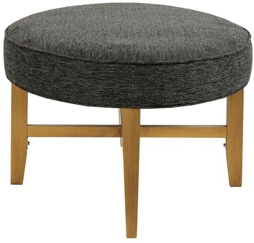 Olliix by Kipling Dark Grey Oval Cocktail Ottoman-3