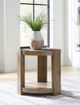 Signature Design by Ashley® Flangren Light Brown Round End Table-1