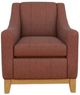 Best® Home Furnishings Customizable Mariko Leather Club Chair with Honey Birch Legs-1